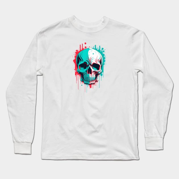 Drippy Death Long Sleeve T-Shirt by Nocturnal Designs